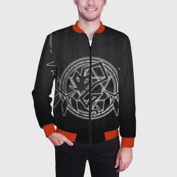 Бомбер мужской Touhou Project Эмблема Фландр Скарлет, цвет: 3D-красный — фото 2