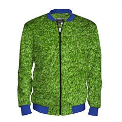 Бомбер мужской Зелёный газон, цвет: 3D-синий