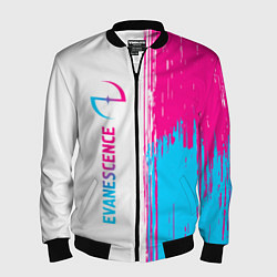 Бомбер мужской Evanescence neon gradient style: по-вертикали, цвет: 3D-черный
