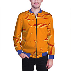 Бомбер мужской Оранжевый мотив, цвет: 3D-синий — фото 2