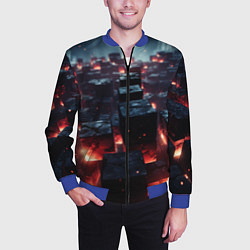 Бомбер мужской Гармония форм, цвет: 3D-синий — фото 2