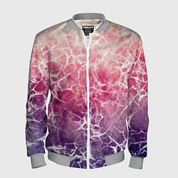 Бомбер мужской Абстракция - паутинка на сине-красном фоне, цвет: 3D-меланж