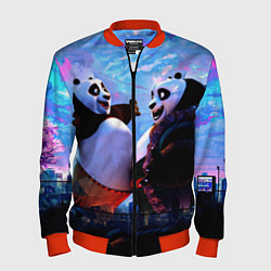 Бомбер мужской Кунг-фу Панда Friend, цвет: 3D-красный