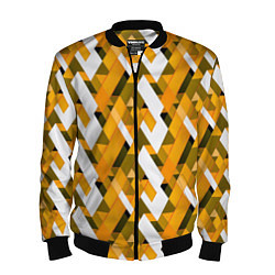 Мужской бомбер White and yellow shapes