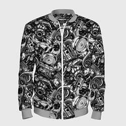 Бомбер мужской Автотюнинг - запчасти, цвет: 3D-меланж