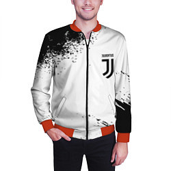 Бомбер мужской Juventus sport color black, цвет: 3D-красный — фото 2