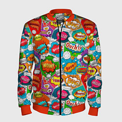 Мужской бомбер Bang Boom Ouch pop art pattern