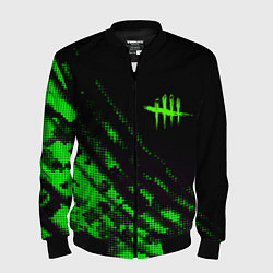Бомбер мужской Dead by daylight green neon, цвет: 3D-черный
