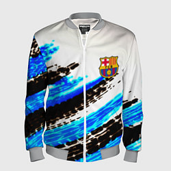 Бомбер мужской Barcelona fc club, цвет: 3D-меланж