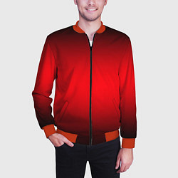Бомбер мужской Градиент чёрно-красно-чёрный, цвет: 3D-красный — фото 2