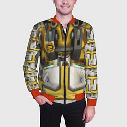 Бомбер мужской Deep roock galactic броня бурильщика, цвет: 3D-красный — фото 2