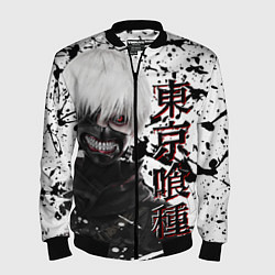 Бомбер мужской Kaneki Ken - Токийский Гуль, цвет: 3D-черный