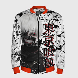 Бомбер мужской Kaneki Ken - Токийский Гуль, цвет: 3D-красный