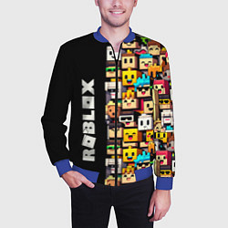 Бомбер мужской Roblox - game, цвет: 3D-синий — фото 2
