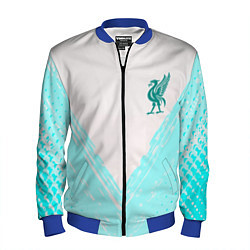 Бомбер мужской Liverpool logo texture fc, цвет: 3D-синий