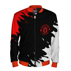 Бомбер мужской Manchester United flame fc, цвет: 3D-красный