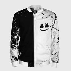Бомбер мужской Marshmello краски музыка, цвет: 3D-белый