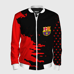 Бомбер мужской Barcelona краски спорт, цвет: 3D-белый