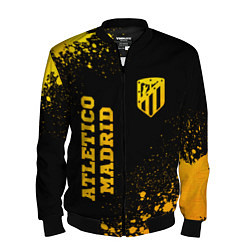 Мужской бомбер Atletico Madrid - gold gradient вертикально