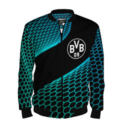 Бомбер мужской Borussia football net, цвет: 3D-черный