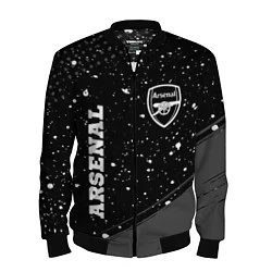 Бомбер мужской Arsenal sport на темном фоне вертикально, цвет: 3D-черный