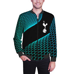 Бомбер мужской Tottenham football net, цвет: 3D-черный — фото 2