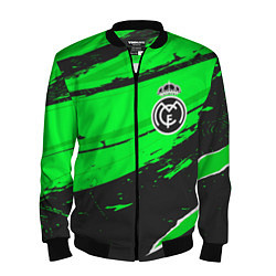 Бомбер мужской Real Madrid sport green, цвет: 3D-черный