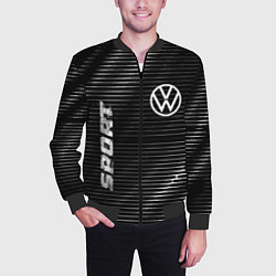 Бомбер мужской Volkswagen sport metal, цвет: 3D-черный — фото 2