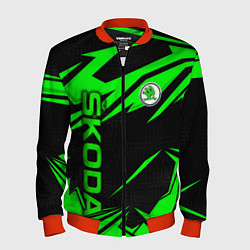 Мужской бомбер Skoda - green uniform