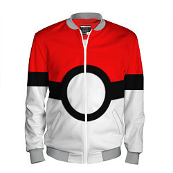 Бомбер мужской Pokeball texture, цвет: 3D-меланж