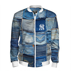 Мужской бомбер Patchwork - New York yankees baseball team