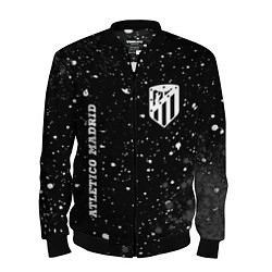 Бомбер мужской Atletico Madrid sport на темном фоне вертикально, цвет: 3D-черный