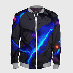 Бомбер мужской Темный синий неон из разлома плит, цвет: 3D-меланж