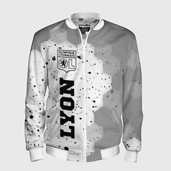 Бомбер мужской Lyon sport на светлом фоне по-вертикали, цвет: 3D-белый