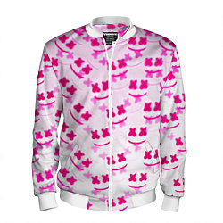 Мужской бомбер Marshmello pink colors