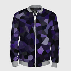 Бомбер мужской Кристаллизация темно-фиолетового, цвет: 3D-меланж