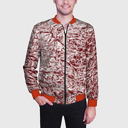Бомбер мужской Линогравюра, цвет: 3D-красный — фото 2
