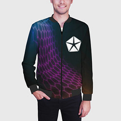 Бомбер мужской Jeep neon hexagon, цвет: 3D-черный — фото 2