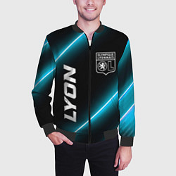 Бомбер мужской Lyon неоновые лампы, цвет: 3D-черный — фото 2