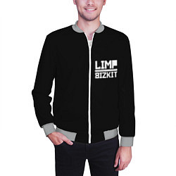 Бомбер мужской Lim Bizkit logo, цвет: 3D-меланж — фото 2