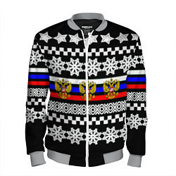 Мужской бомбер Rusiia winter pattern