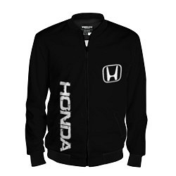 Бомбер мужской Honda white logo auto, цвет: 3D-черный