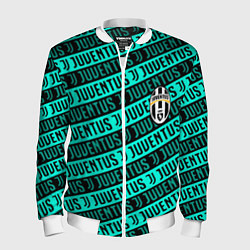 Мужской бомбер Juventus pattern logo steel