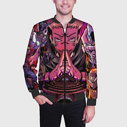 Бомбер мужской Магическая битва Сукуна расширение территории, цвет: 3D-черный — фото 2