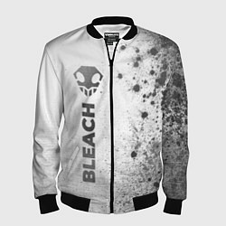 Бомбер мужской Bleach - white gradient по-вертикали, цвет: 3D-черный