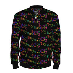 Мужской бомбер Logo - Schoolboy Runaway pattern