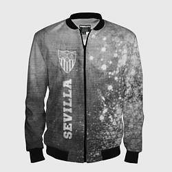 Бомбер мужской Sevilla - grey gradient по-вертикали, цвет: 3D-черный