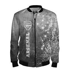 Бомбер мужской Arsenal - grey gradient по-вертикали, цвет: 3D-черный