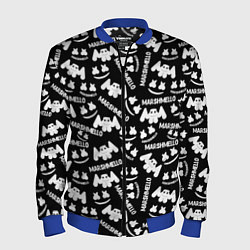 Бомбер мужской Marshmello pattern music, цвет: 3D-синий