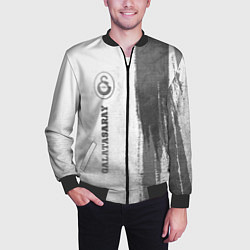 Бомбер мужской Galatasaray - white gradient по-вертикали, цвет: 3D-черный — фото 2